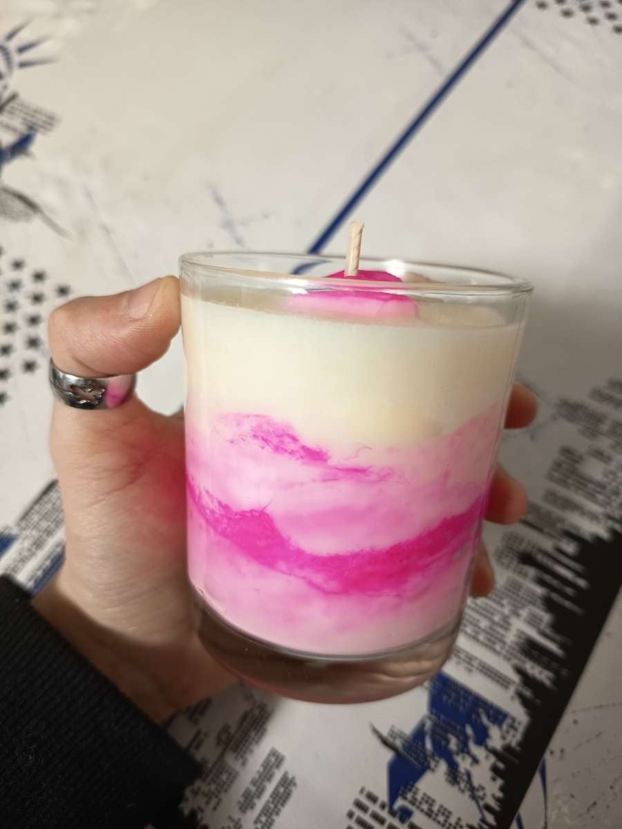 Bougie parfumée pomme sucrée artisanale